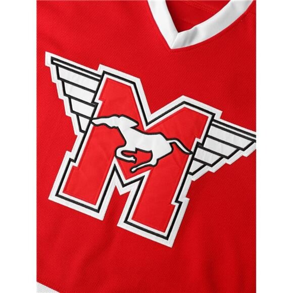 New Youngblood Hamilton Mustangs Hockey Jersey - Red/White Men's Fan Gear - Picture 4 of 5